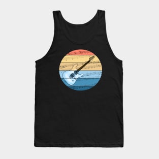 Electric Guitar Music Notation Guitarist Musician Tank Top